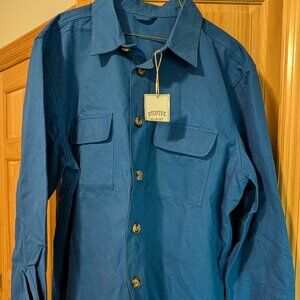 NWT 9TOFIVE Utility Jacket Royal Blue Mens 2XL